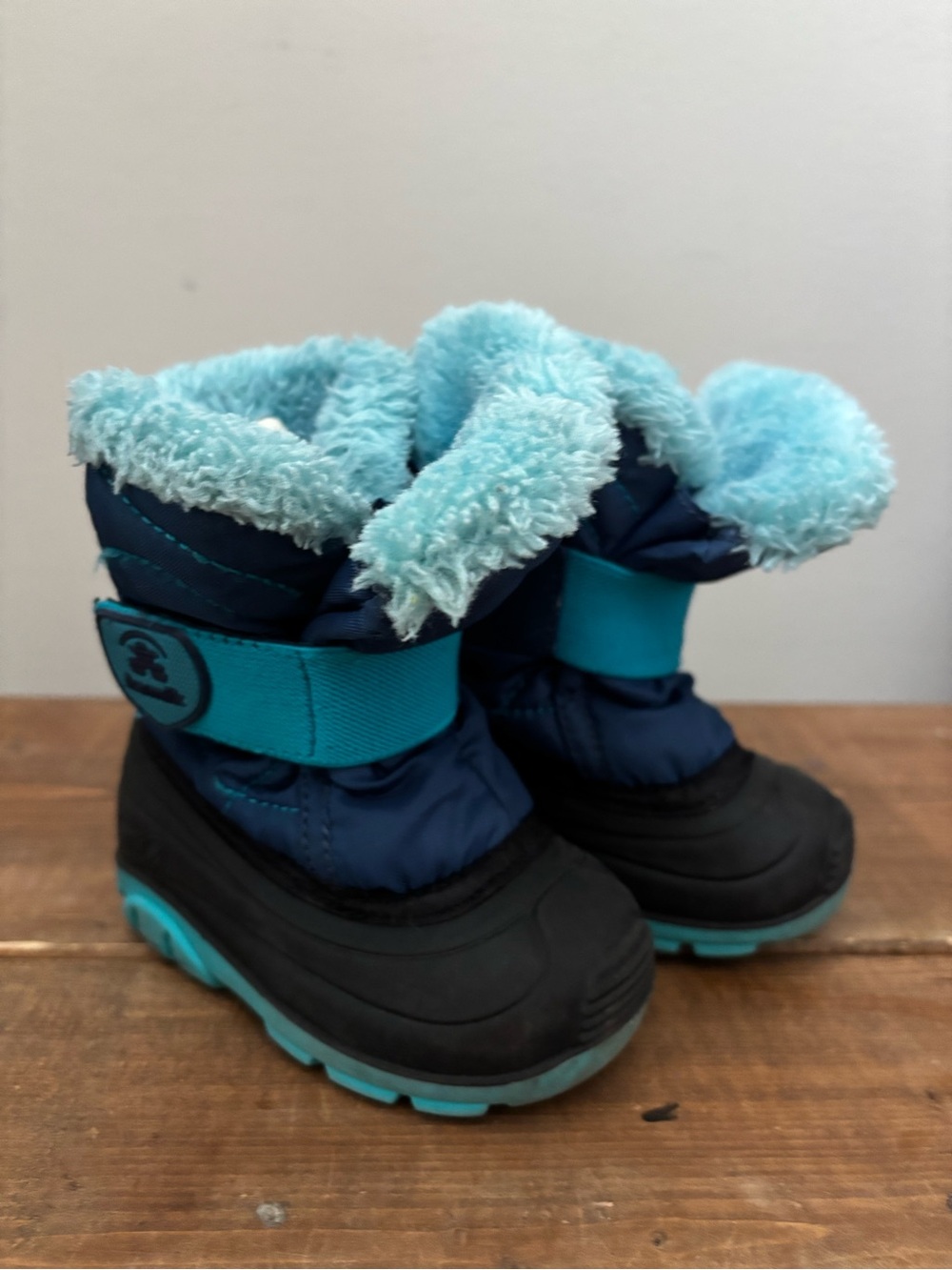 Kamik Infant Winter Snow Boots Blue Toddler Size 4